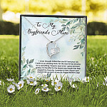 To My Boyfriend's Mom I Never Thought I'd Find the One Till I Met Your Son Forever Love Pendant Necklace