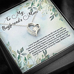 To My Boyfriend's Mom I Never Thought I'd Find the One Till I Met Your Son Forever Love Pendant Necklace
