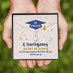 Graduation Gift Necklace Be Strong and Courageous Do Not Be Afraid Alluring Beauty Necklace