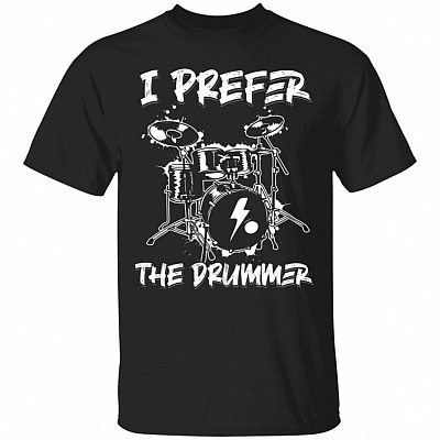 Drummer Shirt, Black, Unisex T-Shirt