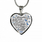 Surrounded By Your Glory What Will My Heart Feel Will I Dance For You Jesus Butterfly Heart Pendant Necklace - Bangle Surrounded By Your Glory What Will My Heart Feel Will I Dance For You Jesus Butterfly Heart Pendant Necklace - Bangle