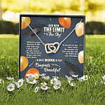 And Now The Limit Is The Sky Wherever Your Journey In Life May Take You Graduation Interlocking Hearts Pendant Necklace