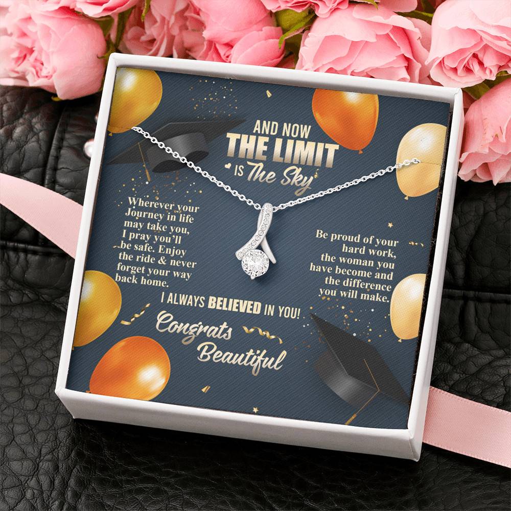 And Now The Limit Is The Sky Wherever Your Journey In Life May Take You Graduation Alluring Beauty Necklace
