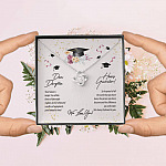 Dear Daughter Happy Graduation We Love You Love Knot Pendant Necklaces - Graduation Day Gift For Her Dear Daughter Happy Graduation We Love You Love Knot Pendant Necklaces - Graduation Day Gift For Her