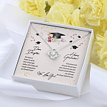 Dear Daughter Happy Graduation We Love You Love Knot Pendant Necklaces - Graduation Day Gift For Her Dear Daughter Happy Graduation We Love You Love Knot Pendant Necklaces - Graduation Day Gift For Her