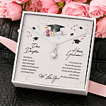 Dear Daughter Happy Graduation We Love You Alluring Beauty Pendant Necklace - Graduation Day Gift For Her
