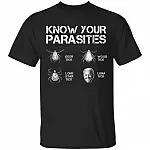 1N.Know YOur Parasites, Black, Unisex T-Shirt