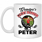 Personalized Photo Grandpa's, White, 11 oz. White Mug