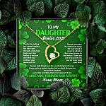 To My Daughter Senior 2021 Forever Love Heart Pendant Necklace - Graduation Day Gift For Her