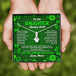 To My Daughter Senior 2021 Alluring Beauty Pendant Necklace - Graduation Day Gift For Her