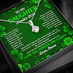 To My Daughter Senior 2021 Alluring Beauty Pendant Necklace - Graduation Day Gift For Her