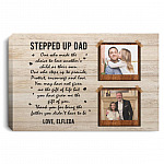 Custom Photo Thank For Stepped Up, White, 0.75'' Framed Canvas Custom Photo Thank For Stepped Up, White, 0.75'' Framed Canvas
