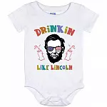 drinking onesie, White, Baby Onesie - 12 Month