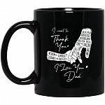 Thank You Mug, Black, 11 oz. Black Mug