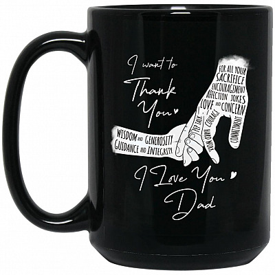 15 oz. Black Mug