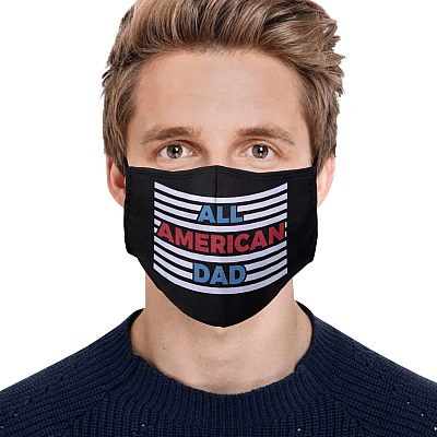 Alternative view of All American Dad Washable Reusable Custom Printed Cloth Face Mask Cover