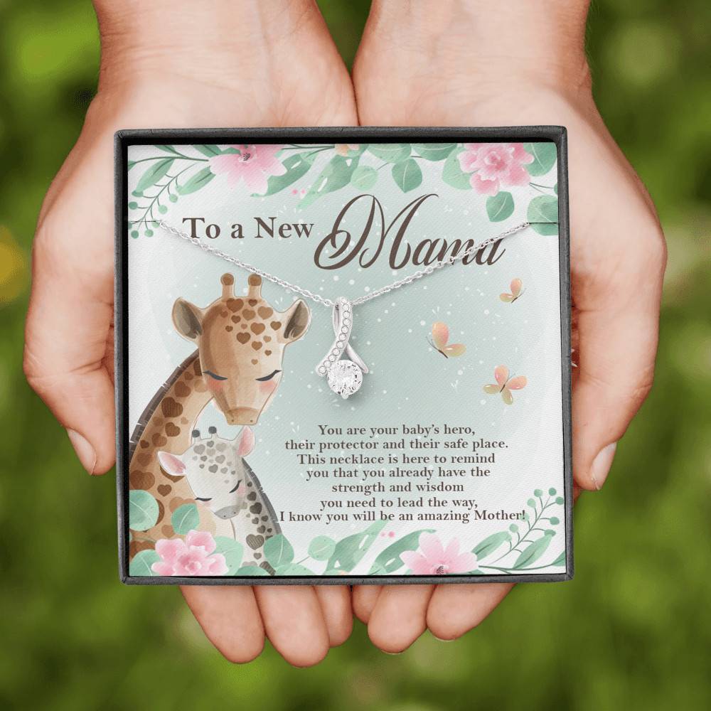 To A New Mama You're Your Baby's Hero I Know You Will An Amazing Mother Alluring Beauty Necklace To A New Mama You're Your Baby's Hero I Know You Will An Amazing Mother Alluring Beauty Necklace