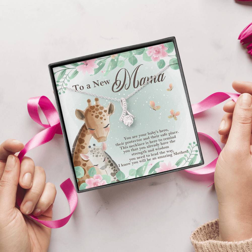 To A New Mama You're Your Baby's Hero I Know You Will An Amazing Mother Alluring Beauty Necklace To A New Mama You're Your Baby's Hero I Know You Will An Amazing Mother Alluring Beauty Necklace