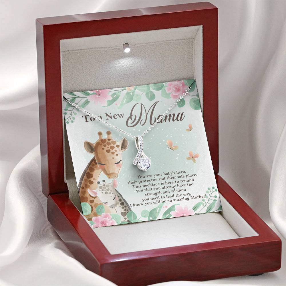 To A New Mama You're Your Baby's Hero I Know You Will An Amazing Mother Alluring Beauty Necklace To A New Mama You're Your Baby's Hero I Know You Will An Amazing Mother Alluring Beauty Necklace