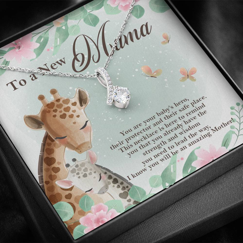 To A New Mama You're Your Baby's Hero I Know You Will An Amazing Mother Alluring Beauty Necklace To A New Mama You're Your Baby's Hero I Know You Will An Amazing Mother Alluring Beauty Necklace