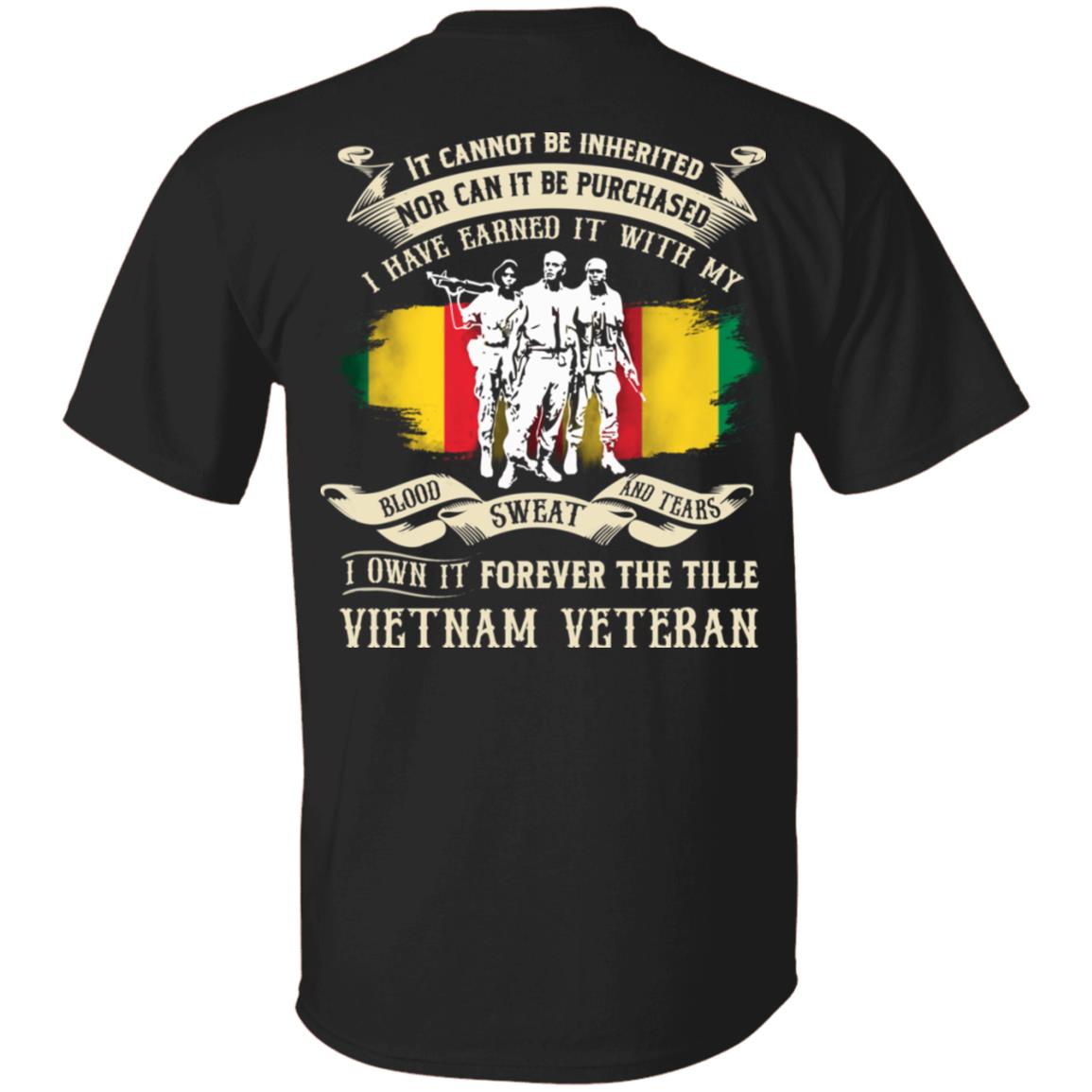 vietnam veteran, Black, Unisex T-Shirt