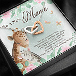 To A New Mama You're Your Baby's Hero I Know You Will An Amazing Mother Interlocking Hearts Pendant Necklace To A New Mama You're Your Baby's Hero I Know You Will An Amazing Mother Interlocking Hearts Pendant Necklace