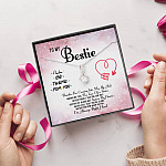 To My Bestie Thanks For Coming Into My Life And Making Me Feel The Love Of A Sister Alluring Beauty Necklace