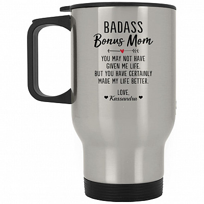 14 oz. Silver Travel Mug