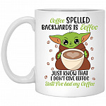 Coffee Spelled Backwards Is Eeffoc, White, 11 oz. White Mug Coffee Spelled Backwards Is Eeffoc, White, 11 oz. White Mug
