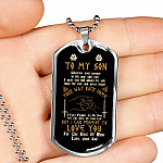 Viking Dad To My Son Wherever Your Journey In Life May Take You Dad And Son Dog Tag Pendant Necklace