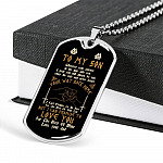 Viking Dad To My Son Wherever Your Journey In Life May Take You Dad And Son Dog Tag Pendant Necklace