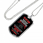 Dad To My Son Wherever Your Journey In Life May Take You Dad And Son Dog Tag Pendant Necklace