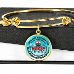 I Am A Nurse These Eyes Have Seen Pain These Hands Have Touched Hearts Luxury Circle Pendant Necklace