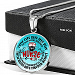 I Am A Nurse These Eyes Have Seen Pain These Hands Have Touched Hearts Luxury Circle Pendant Necklace