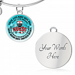 I Am A Nurse These Eyes Have Seen Pain These Hands Have Touched Hearts Luxury Circle Pendant Necklace