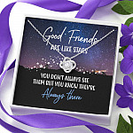 Good Friends Are Like Stars You Don't Always See Them But You Know They're Always There Love Knot Necklaces