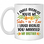 Sister in Law Mug, White, 11 oz. White Mug