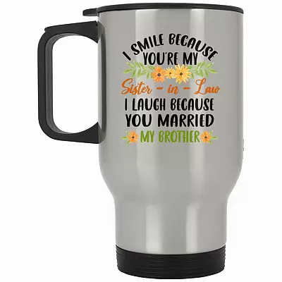 14 oz. Silver Travel Mug