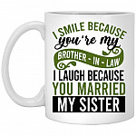 Brother in Law Mug, White, 11 oz. White Mug