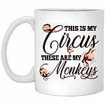 Circus Mug, White, 11 oz. White Mug