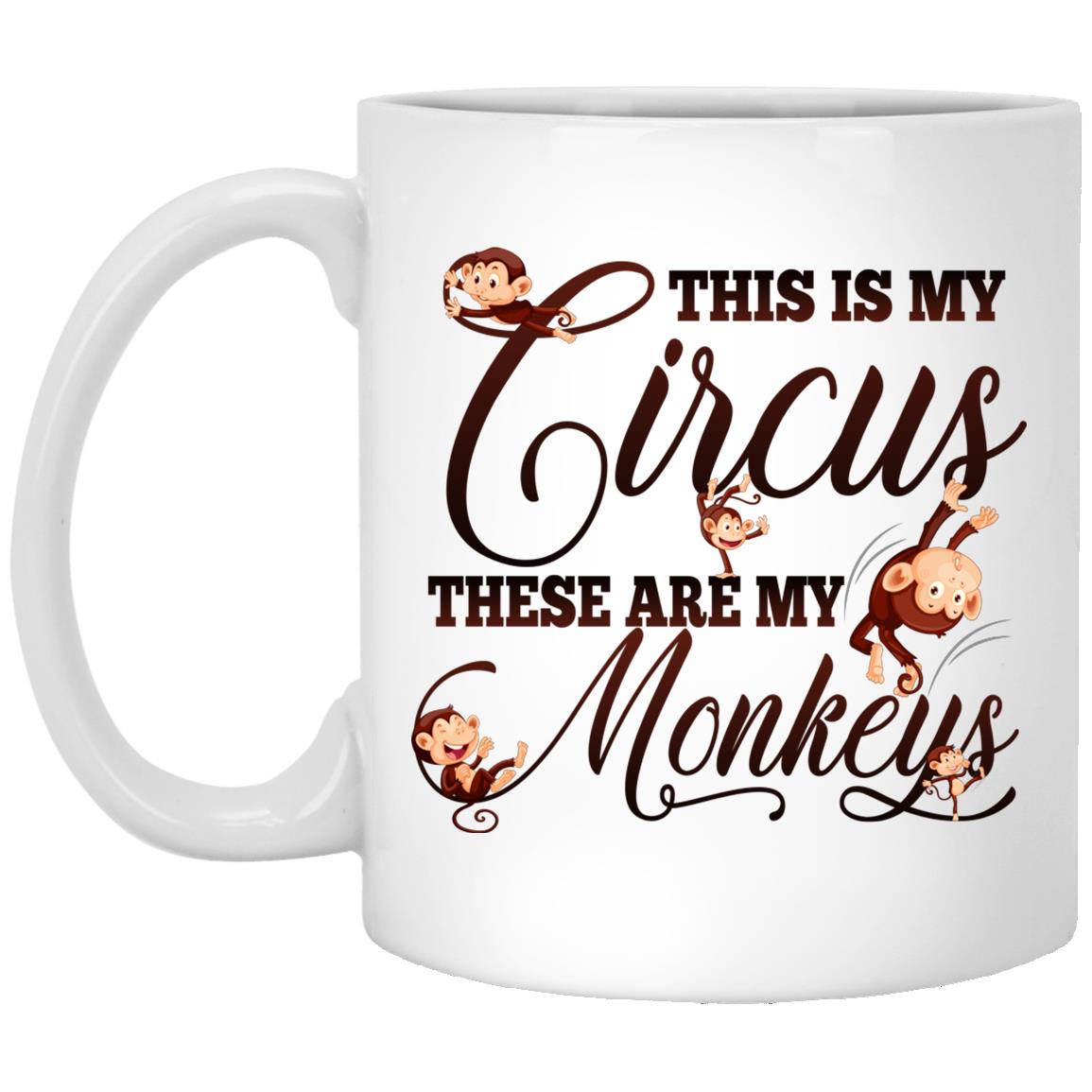 Circus Mug, White, 11 oz. White Mug