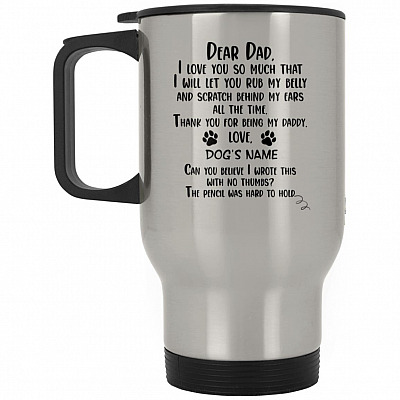 14 oz. Silver Travel Mug