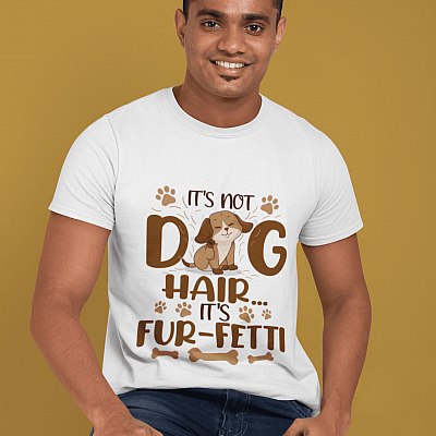 Alternative view of Father's Day Gifts from Dog It's Not Dog Hair...it's Fur-Fetti T-Shirt - V-Neck Tee