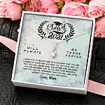 Class Of 2021 I Want You To Believe Deep In Your Heart Alluring Beauty Necklace - Graduation Gifts From Mom