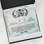 Class Of 2021 I Want You To Believe Deep In Your Heart Infinity Heart Pendant Necklace - Graduation Gifts From Mom