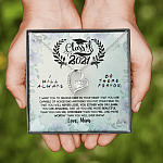 Class Of 2021 I Want You To Believe Deep In Your Heart Forever Love Heart Pendant Necklace - Graduation Gifts From Mom