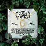 Class Of 2021 I Want You To Believe Deep In Your Heart Forever Love Heart Pendant Necklace - Graduation Gifts From Mom