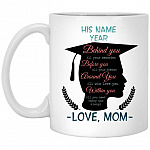 Graduation Behind You Boy, White, 11 oz. White Mug