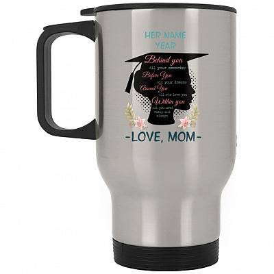 14 oz. Silver Travel Mug
