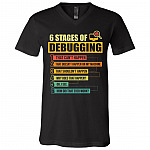 bug t, Black, V-Neck T-Shirt